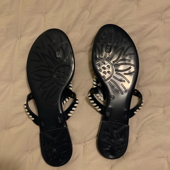 NEW Navy and White Jack Rogers Georgica Sandals - Picture 4 of 5